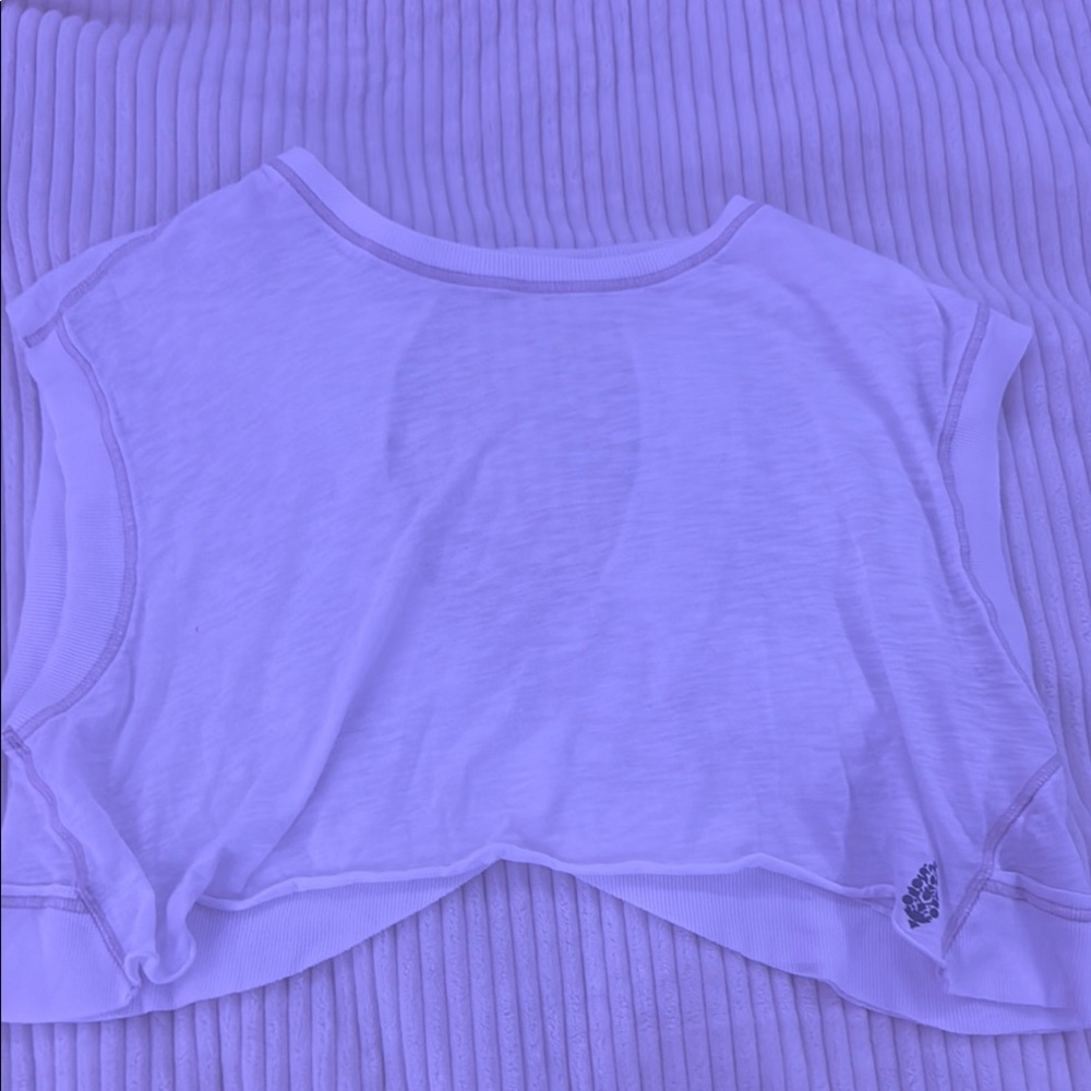 free people white open back xs